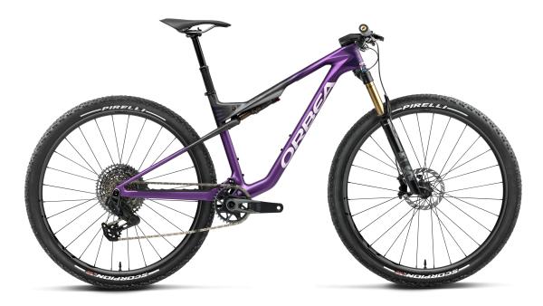 Orbea OIZ M-TEAM AXS L Royal Plum - Diamond Black Carbon View (Matt)