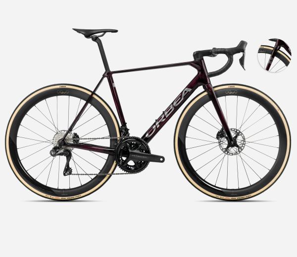 Orbea ORCA M20iLTD PWR 55 Wine Red Carbon View - Titanium (Gloss)